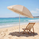 7 FT Patio Umbrella with Fringe Boho Tassel Umbrella for Outdoor Beach Garden Poolside by LJGDeals
