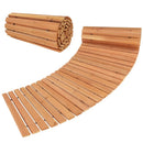 7 FT Wooden Garden Pathway with Anti-slip Surface for Gardens Patios by LJGDeals