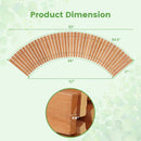 7 FT Wooden Garden Pathway with Anti-slip Surface for Gardens Patios by DirectDeals