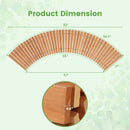 7 FT Wooden Garden Pathway with Anti-slip Surface for Gardens Patios by LJGDeals