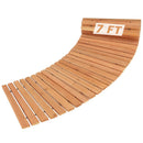 7 FT Wooden Garden Pathway with Anti-slip Surface for Gardens Patios by LJGDeals