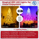 6 Ft Pre-Lit Artificial Christmas Tree with 11 Light Modes by LJGDeals