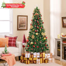5/6/7 Feet Artificial Christmas Tree with Red Berries and Kerosene Lamps by LJGDeals