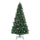 5/6/7 Feet Artificial Christmas Tree with Red Berries and Kerosene Lamps by LJGDeals