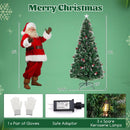 5/6/7 Feet Artificial Christmas Tree with Red Berries and Kerosene Lamps by LJGDeals