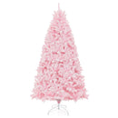 7 Feet Flocked Artificial Christmas Tree with 500 LED Lights and 1200 Branches by LJGDeals