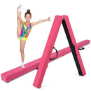 7 Feet Folding Portable Floor Balance Beam with Handles for Gymnasts by LJGDeals