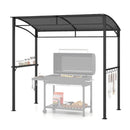7 x 4.5 Feet Grill Gazebo Outdoor Patio Garden BBQ Canopy Shelter-Brown