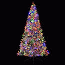 7 Feet Half Artificial Christmas Tree with 852 PE & PVC Branch Tips and 9 Modes-M by LJGDeals