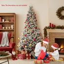 7 Feet Half Artificial Christmas Tree with 852 PE & PVC Branch Tips and 9 Modes-M by LJGDeals