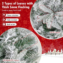 7 Feet Half Artificial Christmas Tree with 852 PE & PVC Branch Tips and 9 Modes-M by LJGDeals
