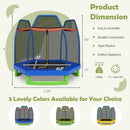7 Feet Kids Recreational Bounce Jumper Trampoline by LJGDeals