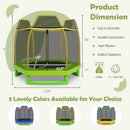 7 Feet Kids Recreational Bounce Jumper Trampoline by LJGDeals