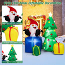 7 Feet Lighted Santa Claus and Christmas Tree with Gift Boxes by LJGDeals