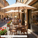 Rectangular Patio Umbrella 7ft with Adjustable Tilt by LJGDeals