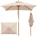 Rectangular Patio Umbrella 7ft with Adjustable Tilt by LJGDeals