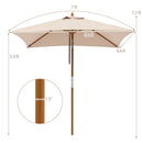 Rectangular Patio Umbrella 7ft with Adjustable Tilt by DirectDeals