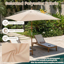 Rectangular Patio Umbrella 7ft with Adjustable Tilt by LJGDeals