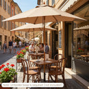 Rectangular Patio Umbrella 7ft with Adjustable Tilt by LJGDeals