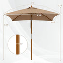 Rectangular Patio Umbrella 7ft with Adjustable Tilt by LJGDeals