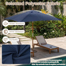 Rectangular Patio Umbrella 7ft with Adjustable Tilt by LJGDeals