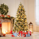 5 Feet Pre-Lit Artificial Christmas Tree with 8 Modes LED Lights with Berries by LJGDeals