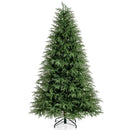 7 Feet Pre-Lit Artificial Christmas Tree Hinged Faux Xmas Tree with Soft Branch Tips by LJGDeals