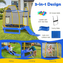 7 Feet Trampoline with Ladder and Slide for Indoor and Outdoor by LJGDeals