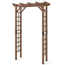 7 Ft Garden Arch Wooden Arbor Outdoor Wood Trellis for Climbing Plants by LJGDeals