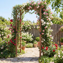7 Ft Garden Arch Wooden Arbor Outdoor Wood Trellis for Climbing Plants by LJGDeals