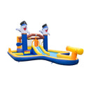 7-In-1 Water Slide Park with Splash Pool and Water Cannon with 680W Blower by DirectDeals