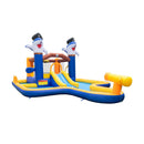 7-In-1 Water Slide Park with Splash Pool and Water Cannon with 680W Blower by LJGDeals