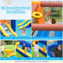 7-In-1 Water Slide Park with Splash Pool and Water Cannon with 680W Blower by LJGDeals