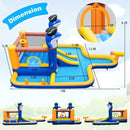 7-In-1 Water Slide Park with Splash Pool and Water Cannon with 680W Blower by LJGDeals