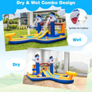 7-In-1 Water Slide Park with Splash Pool and Water Cannon without Blower by DirectDeals