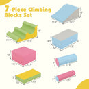 7-Piece Foam Blocks for Toddlers Soft Climbing Toys Indoor Play for Babies by LJGDeals
