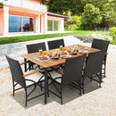 5/7-Piece Outdoor Dining Set with Acacia Wood Table by LJGDeals