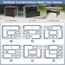 7-Piece Wicker Patio Furniture Set with Cushions by LJGDeals