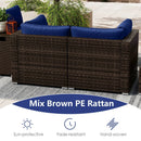 7 Pieces Outdoor Furniture Set with 32 Inch Fire Pit Table and Propane Tank Cover by LJGDeals