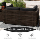 7 Pieces Outdoor Furniture Set with 32 Inch Fire Pit Table and Propane Tank Cover by LJGDeals