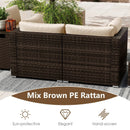 7 Pieces Outdoor Furniture Set with 32 Inch Fire Pit Table and Propane Tank Cover by LJGDeals