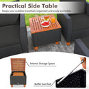 7-Piece Patio Conversation Set with Storage Table & Cushions by DirectDeals
