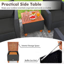 7-Piece Patio Conversation Set with Storage Table & Cushions by LJGDeals