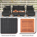 7-Piece Patio Conversation Set with Storage Table & Cushions by LJGDeals