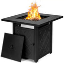 7 Pieces Patio Furniture Set with 28 Inches 50000 BTU Propane Gas Fire Pit Table by LJGDeals