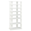 7 Tiers Vertical Shoe Rack for Front Door-Rustic Brown by DirectDeals