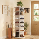 7-Tier Rotating Shoe Rack Tower with 360° Spin - White by LJGDeals