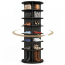 7-Tier Rotating Shoe Rack Tower with 360° Spin - White by DirectDeals