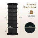 7-Tier Rotating Shoe Rack Tower with 360° Spin - White by LJGDeals
