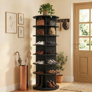 7-Tier Rotating Shoe Rack Tower with 360° Spin - White by LJGDeals